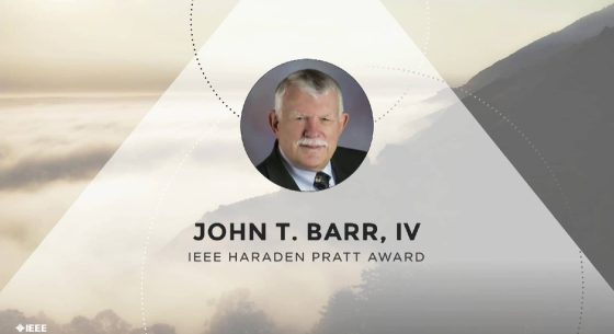 John T. Barr IV Named 2017 IEEE Haraden Pratt Award Recipient
