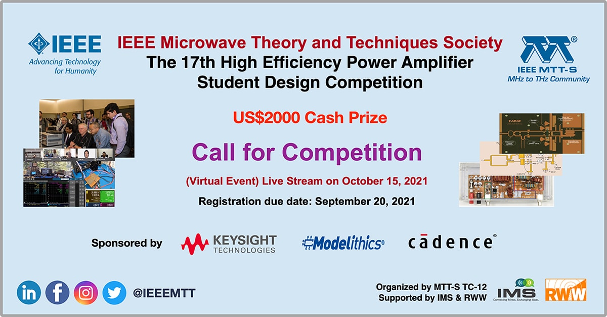 High Efficiency Power Amplifier Student Design Competition 2021 MTTS