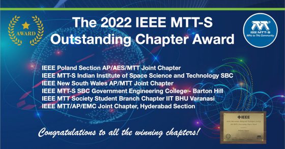 2022 IEEE MTT-S Outstanding Chapter Award