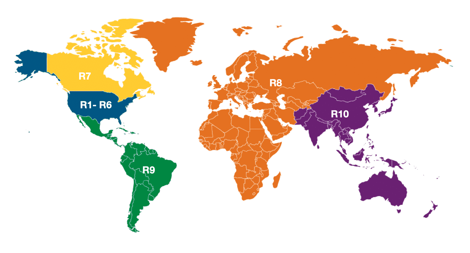 Map of IEEE Regions | IEEE Microwave Theory and ... - MTT-S