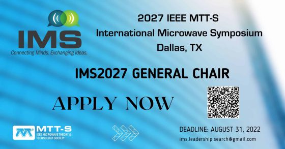 IMS2027 General Chair: Call for Applications