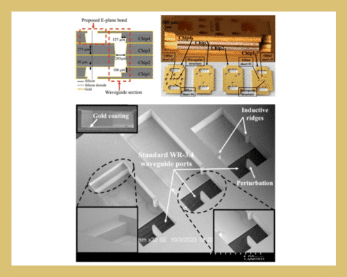 Full-Band Silicon-Micromachined E-Plane Waveguide Bend for Flange-to-Chip Connection