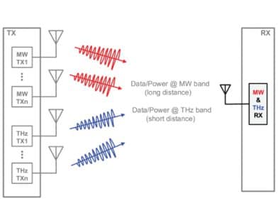 Joint Multiband Linear Interferometric Receiver for Integrated Microwave and Terahertz Sensing and Communication Systems