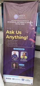 A banner showing the "Ask us Anything" event at ICMAC in Islamabad