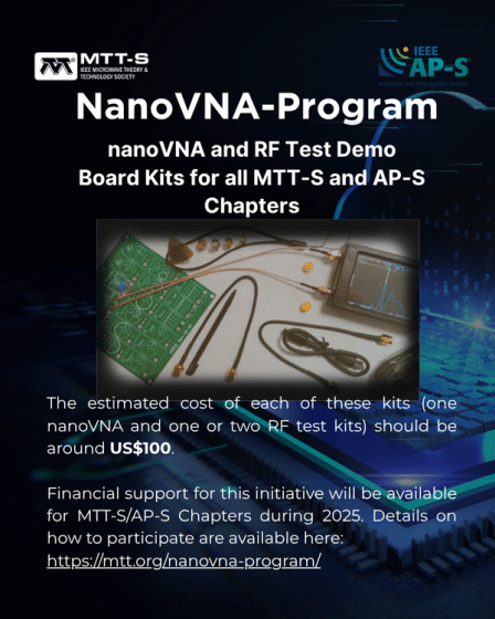 nanoVNA and RF Test Demo Board Kits for all MTT-S and AP-S Chapters