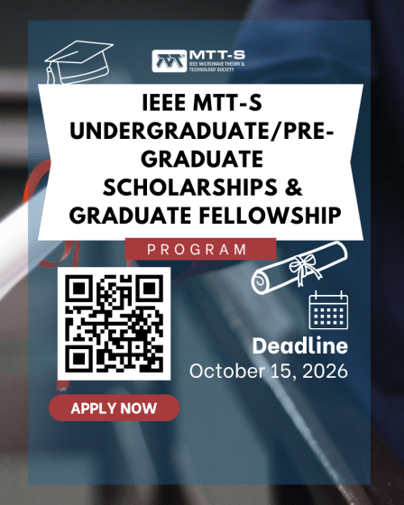 IEEE MTT-S 2026 Scholarship & Graduate Fellowship Opportunities