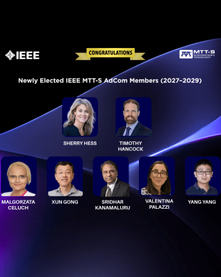 IEEE MTT-S Announces Newly Elected AdCom Members for 2027–2029