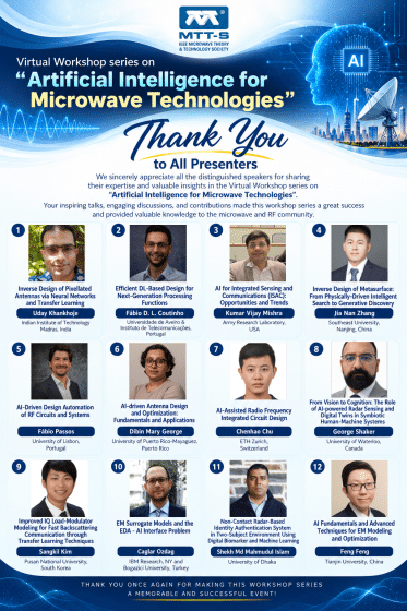 IEEE MTT-S AI for Microwave Technologies Workshop Complete!